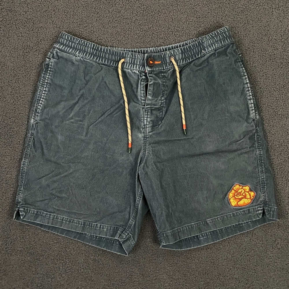 Howler Bros Corduroy Shorts Mens 34 Hybrid Trunks Swim Austin City Limits Blue